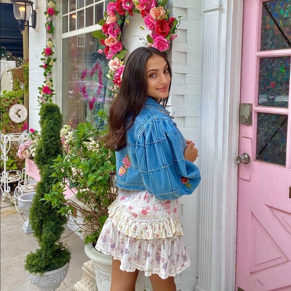 🎀 LoveShackFancy Denim Jacket - Picture 3 of 15